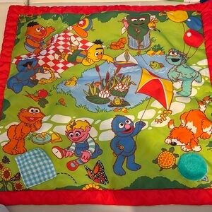 Colorful vintage Elmo Character Blanket/play mat